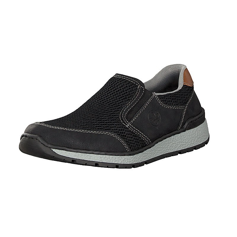 Panske Slip On Rieker B9072-00, Čierne